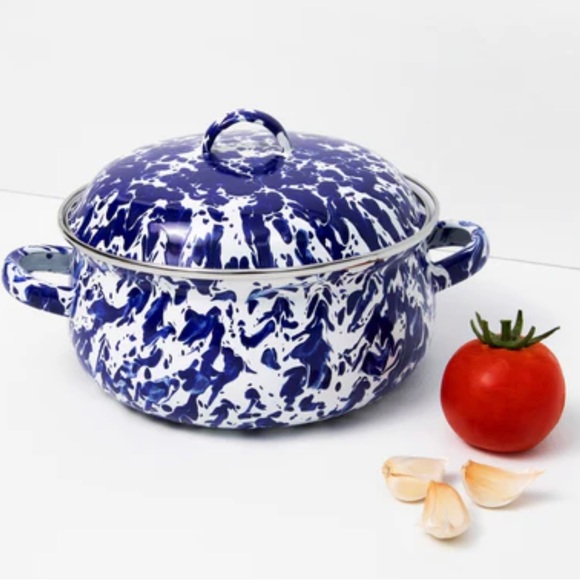 Golden Rabbit Other - Golden Rabbit- Colbalt Swirl Mini Dutch Oven